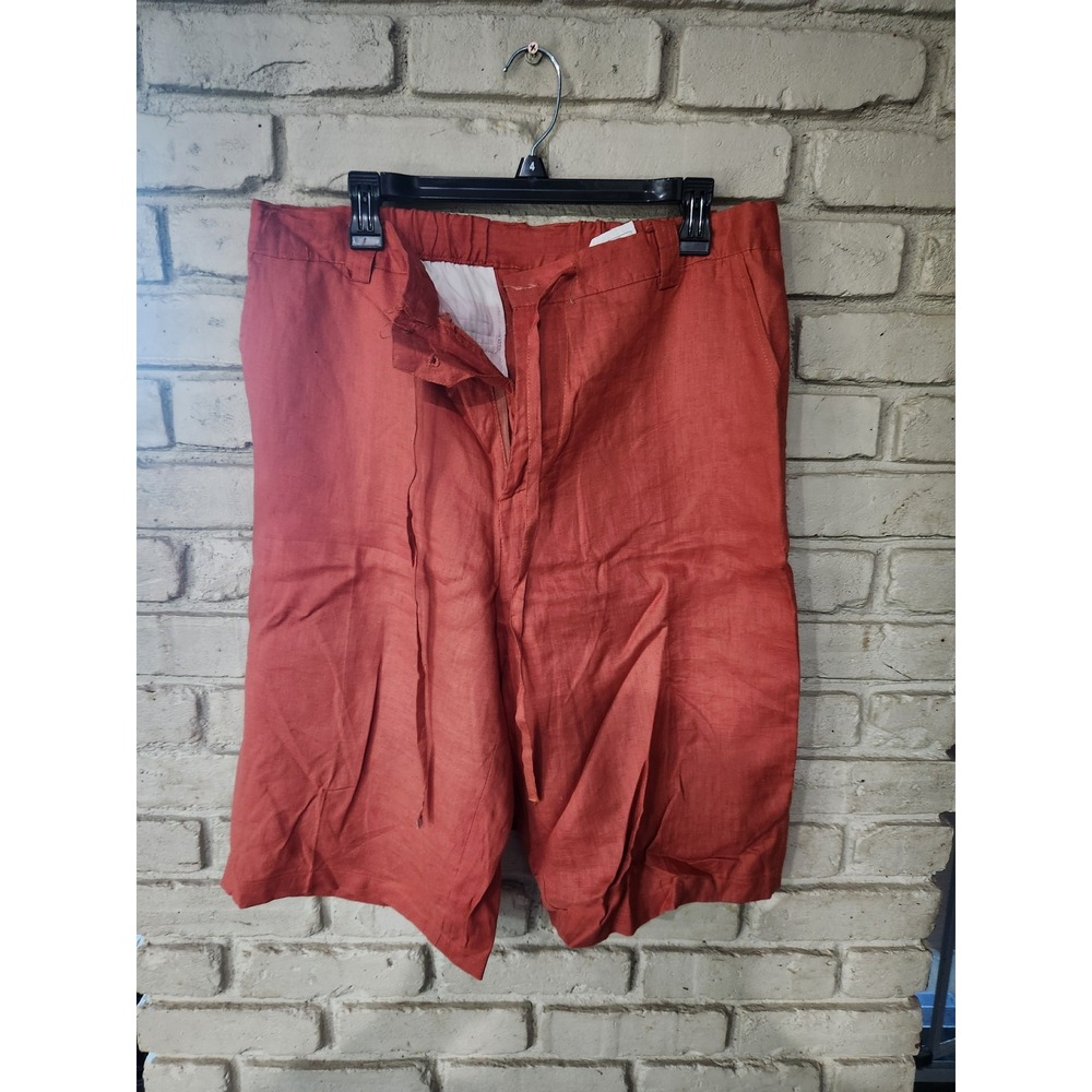 Inserch Mens 100% Linen Shorts